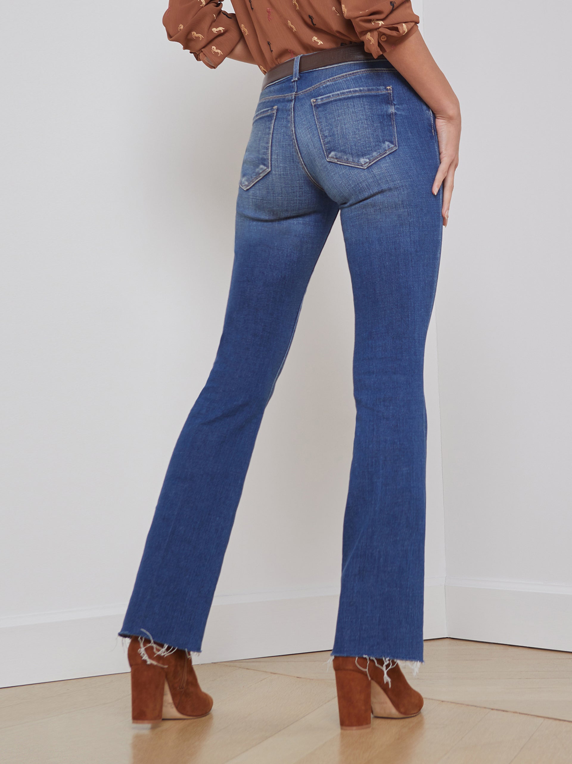 Sneeki Low-Rise Straight-Leg Jean jean L'AGENCE   