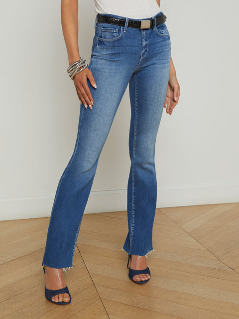 Sneeki Low-Rise Straight-Leg Jean jean L'AGENCE