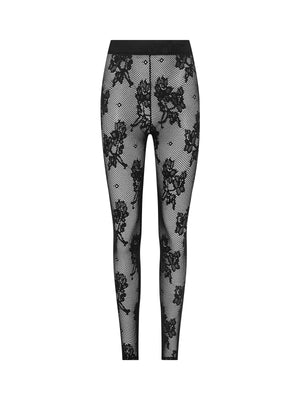 Gambe di pizzo floreale Josiane