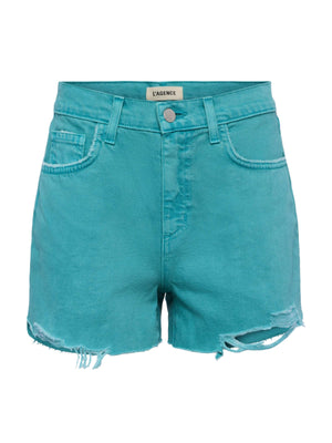 Beck Raw-Hem Denim Short short L'AGENCE