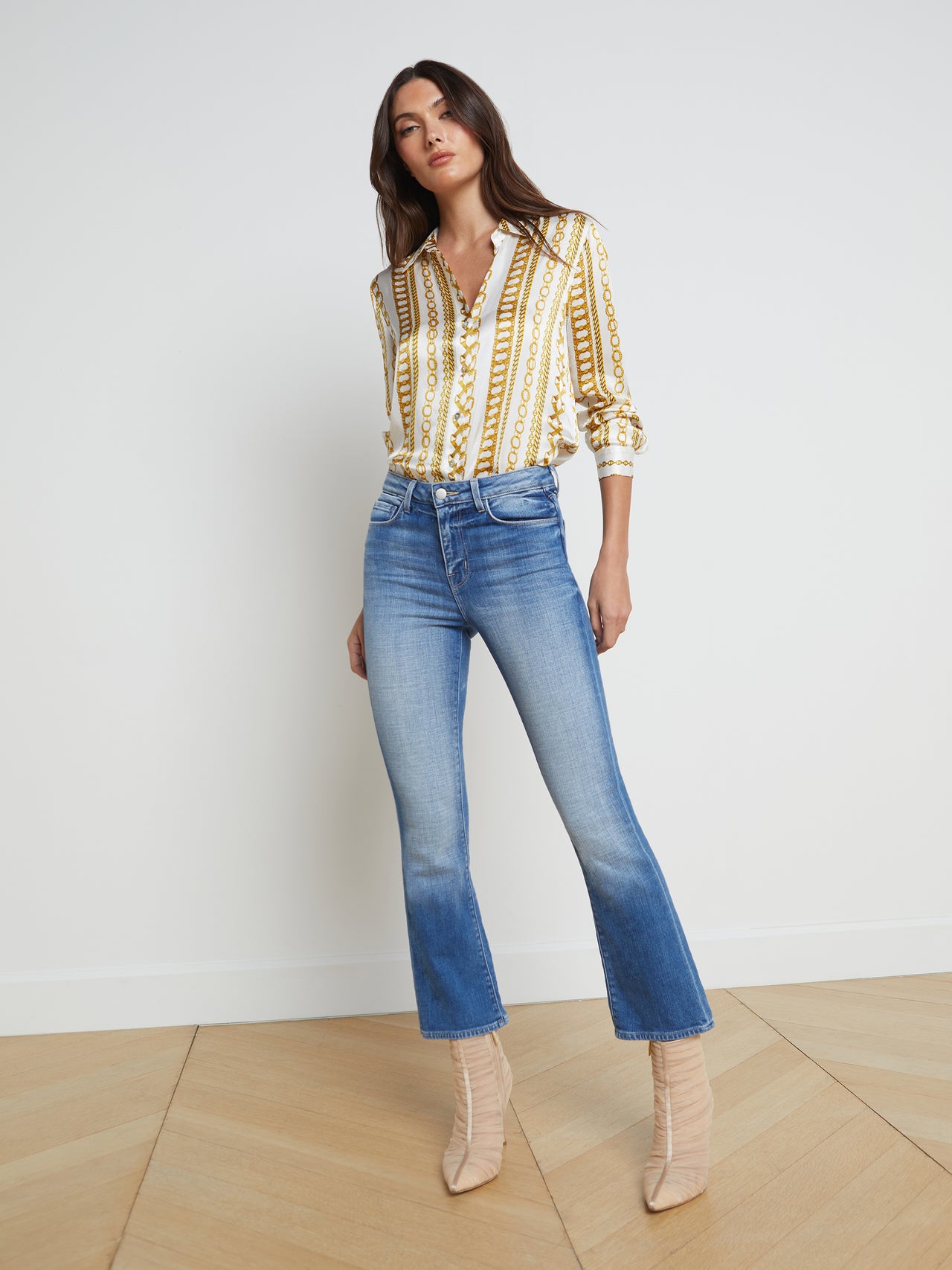 L'Agence Louane Wide-Leg Flare Jean Bexley