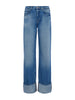 Miley Cuffed Wide-Leg Jean jean L'AGENCE   