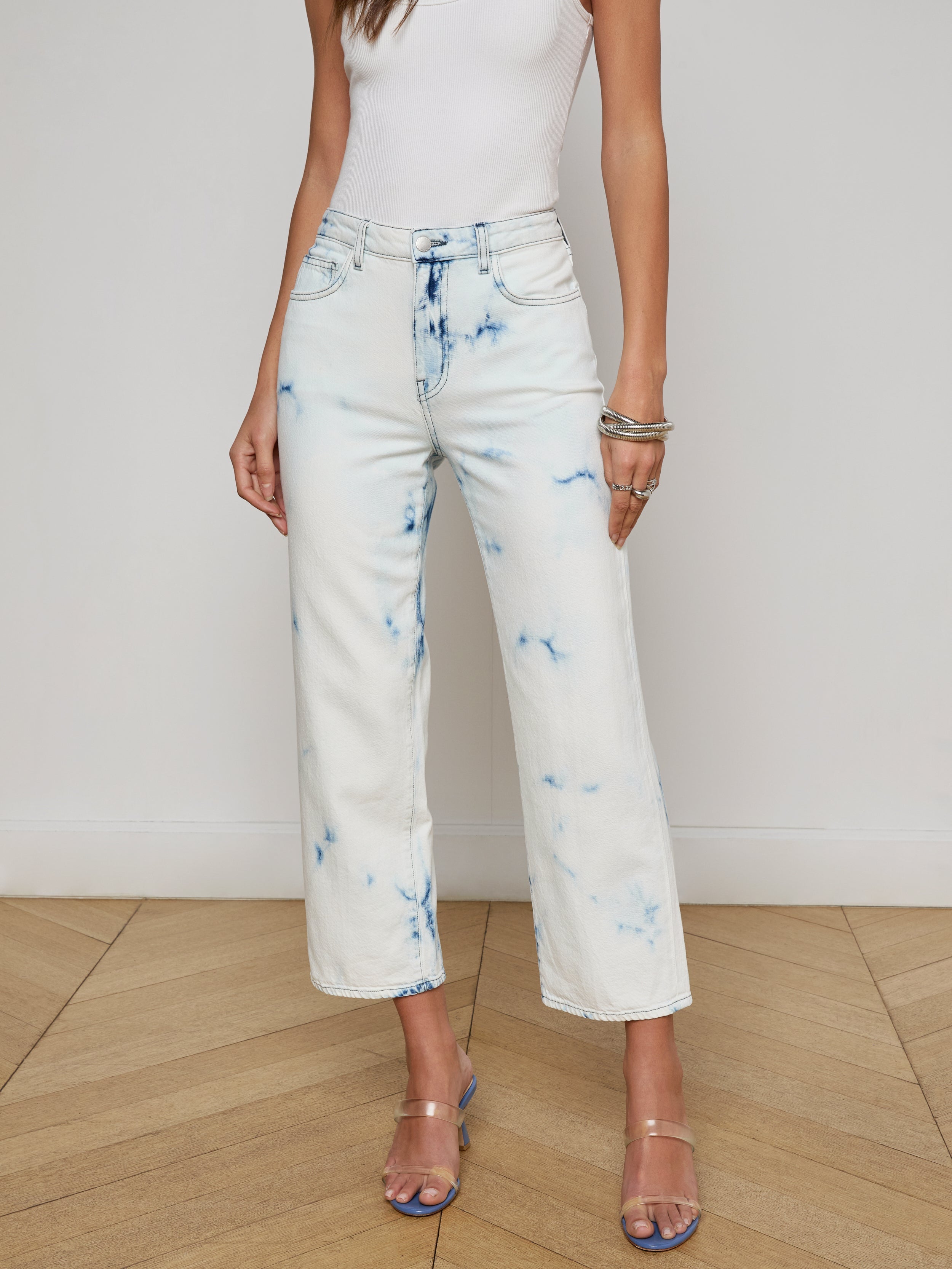 June Cropped Stovepipe Jean jean L'AGENCE