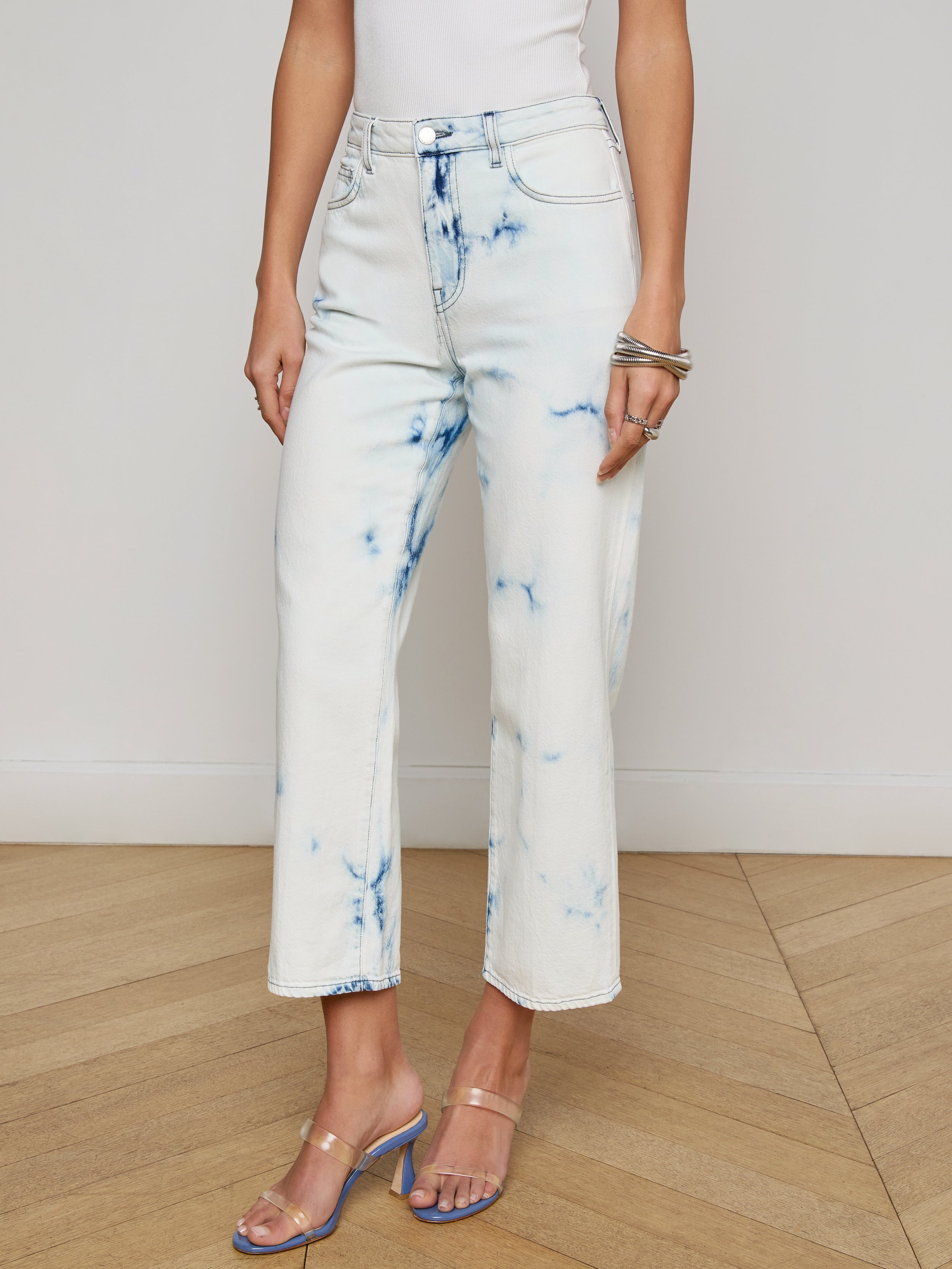 June Cropped Stovepipe Jean jean L'AGENCE