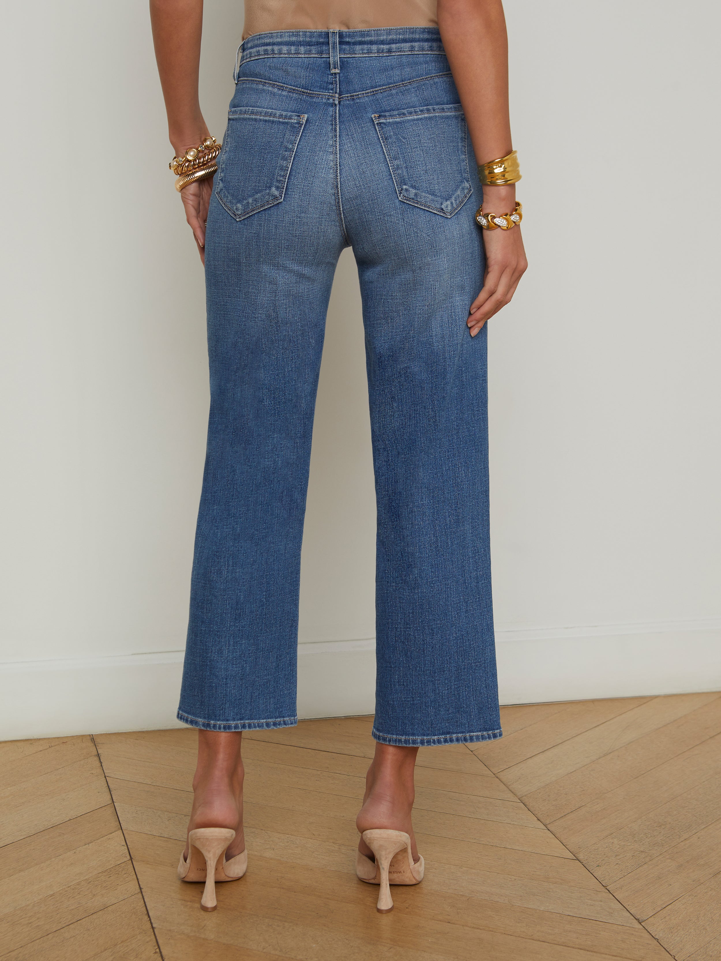 June Cropped Stovepipe Jean jean L'AGENCE