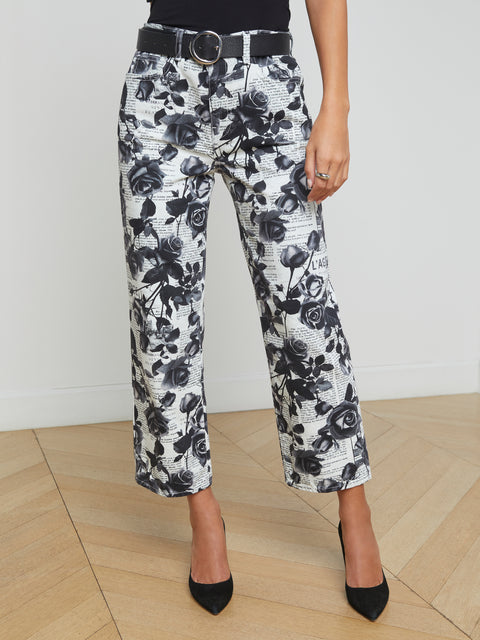 June Cropped Stovepipe Pant jean L'AGENCE   