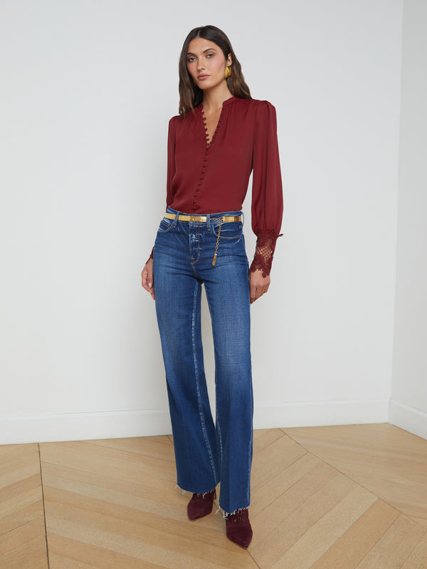 Scottie Wide-Leg Jean jean L'AGENCE Sale
