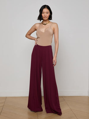 Nova Pleated Wide-Leg Pant