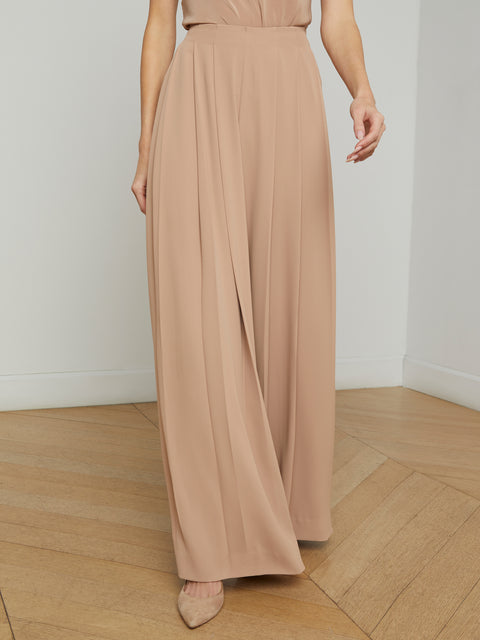 Nova Pleated Wide-Leg Pant pant L'AGENCE