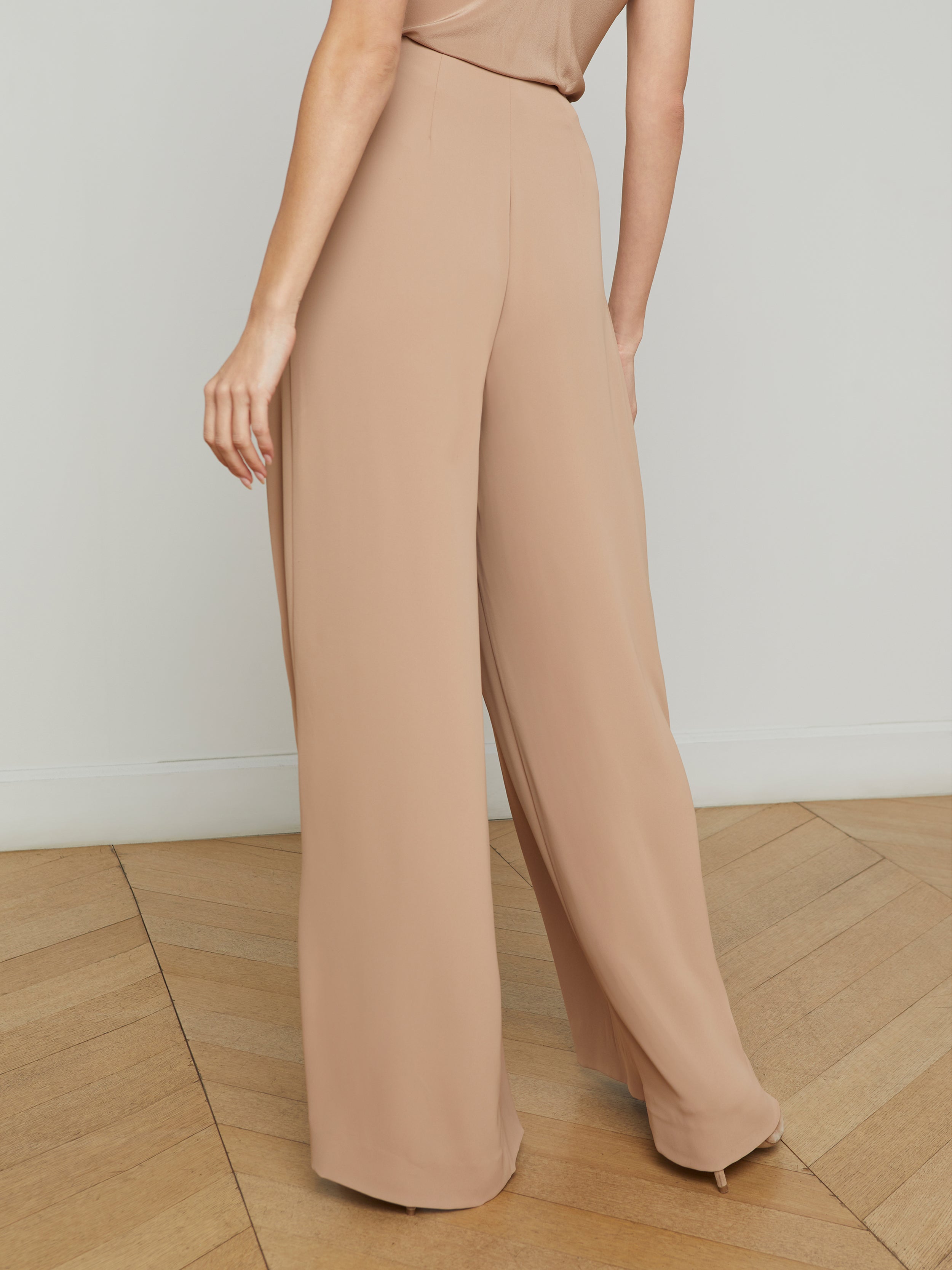 Nova Pleated Wide-Leg Pant pant L'AGENCE