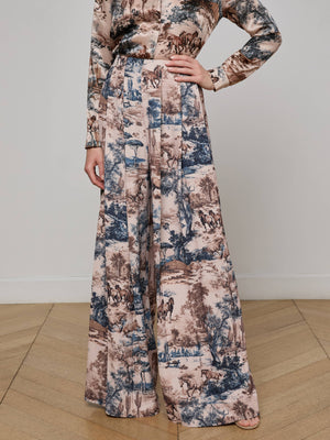 Nova Pleated Wide-Leg Pant