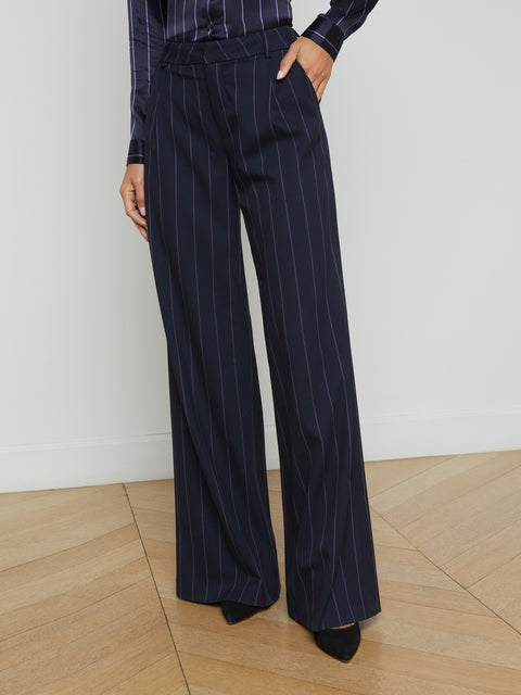 Allanah Pinstriped Trouser trouser L'AGENCE   