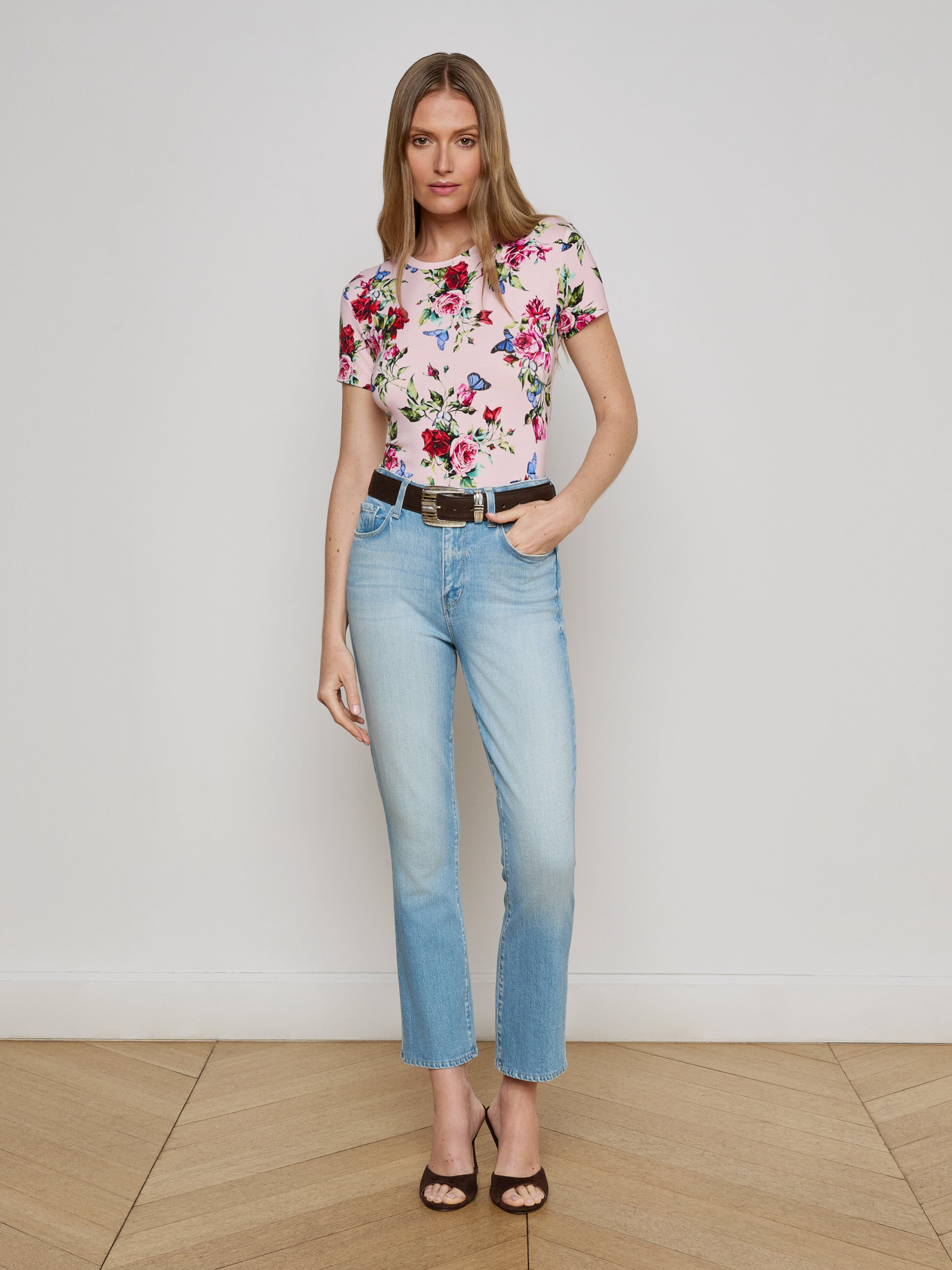 Mira Cropped Bootcut Jean jean L'AGENCE