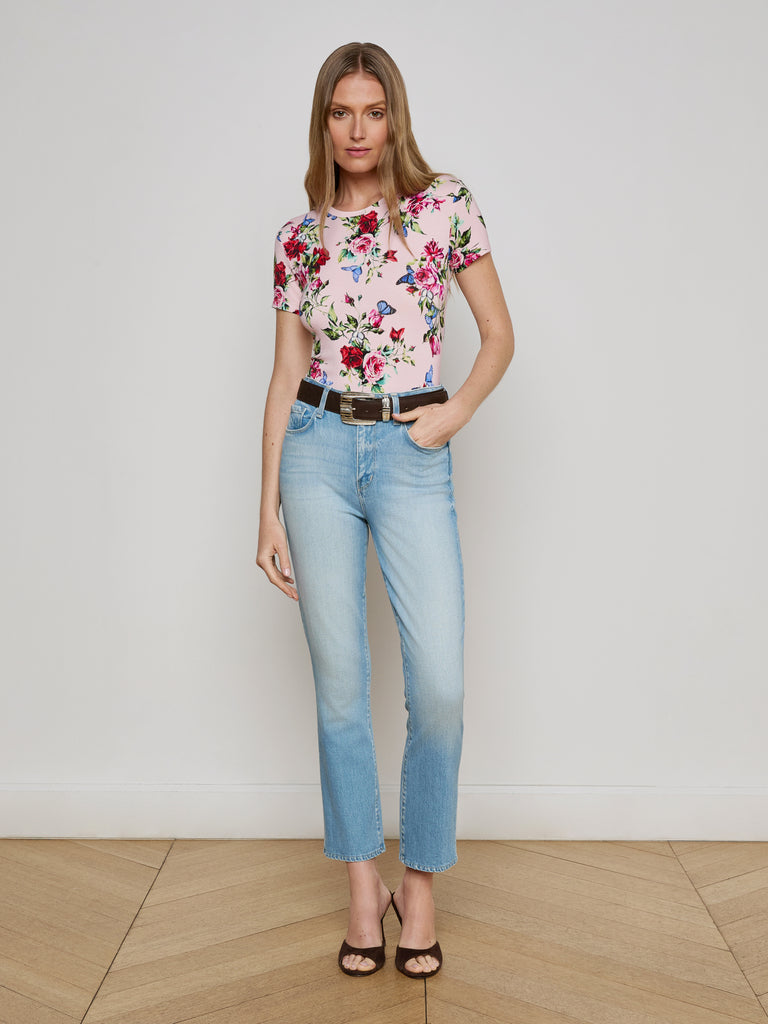 Mira Cropped Bootcut Jean jean L'AGENCE