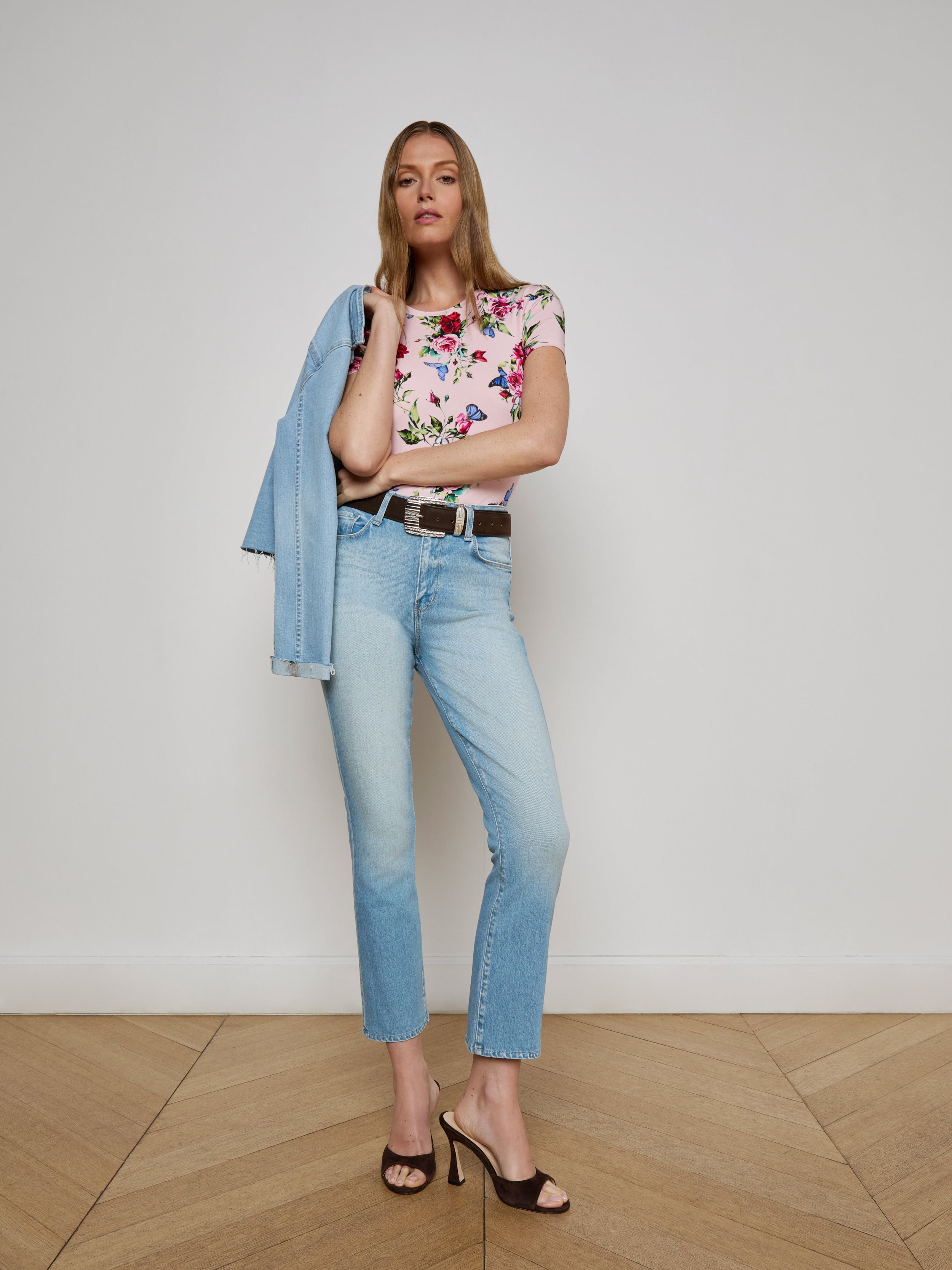 Mira Cropped Bootcut Jean jean L'AGENCE