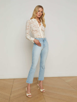 Mira Cropped Bootcut Jean jean L'AGENCE