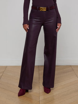 Scottie Coated Wide-Leg Jean