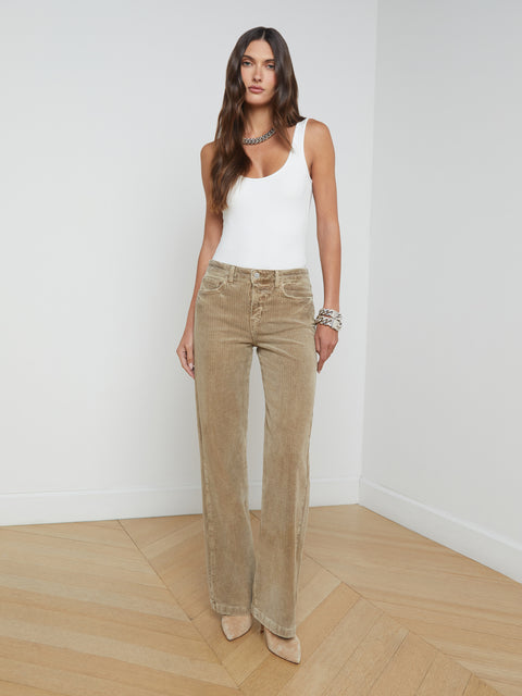 Scottie Corduroy Wide-Leg Jean jean L'AGENCE