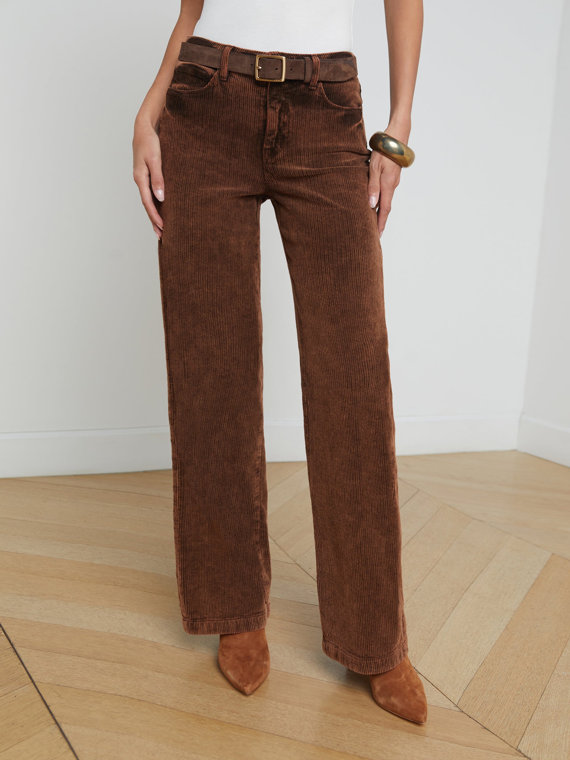 Scottie Corduroy Wide-Leg Jean jean L'AGENCE