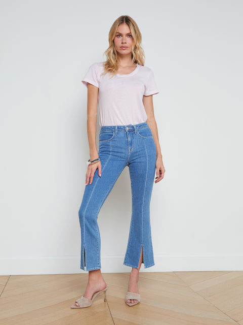  High Waisted Cropped Jeans
