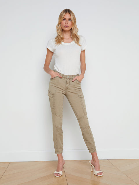 L'AGENCE - Patton Cargo Skinny Pant in Rye
