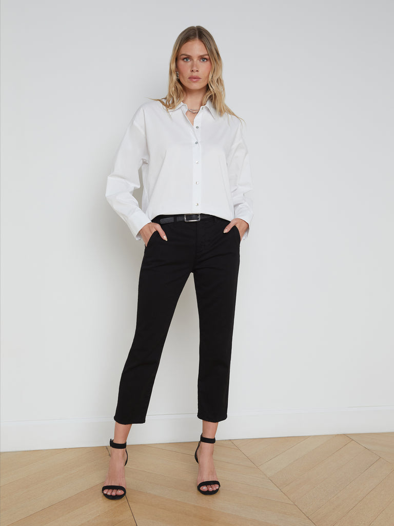 Harlow Cropped Trouser trouser L'AGENCE   
