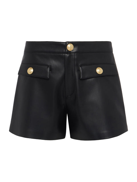 Dionne Vegan Leather Short short L'AGENCE   