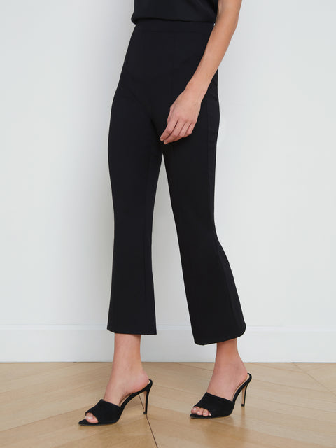 L'AGENCE - Kayden Pull-On Kick Flare Pant in Black