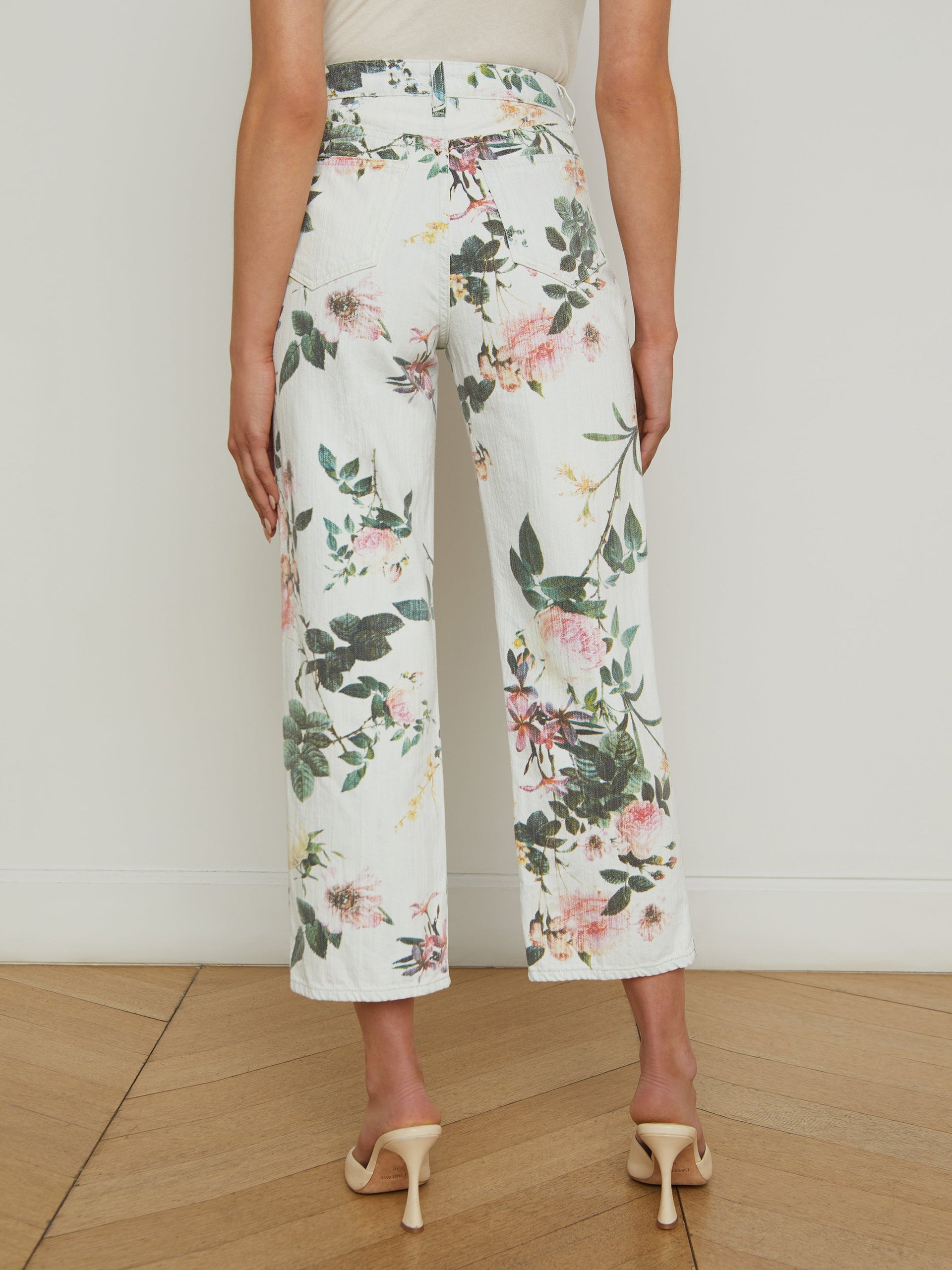 Blaine Cropped Stovepipe Jean jean L'AGENCE