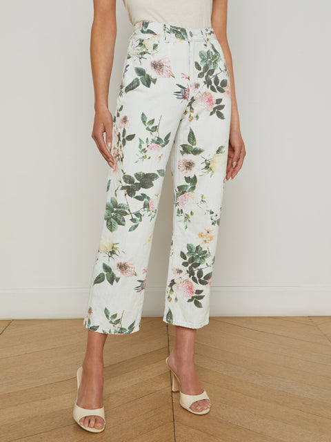 Blaine Cropped Stovepipe Jean jean L'AGENCE