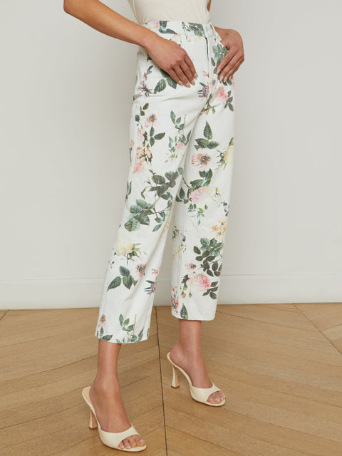 Blaine Cropped Stovepipe Jean jean L'AGENCE