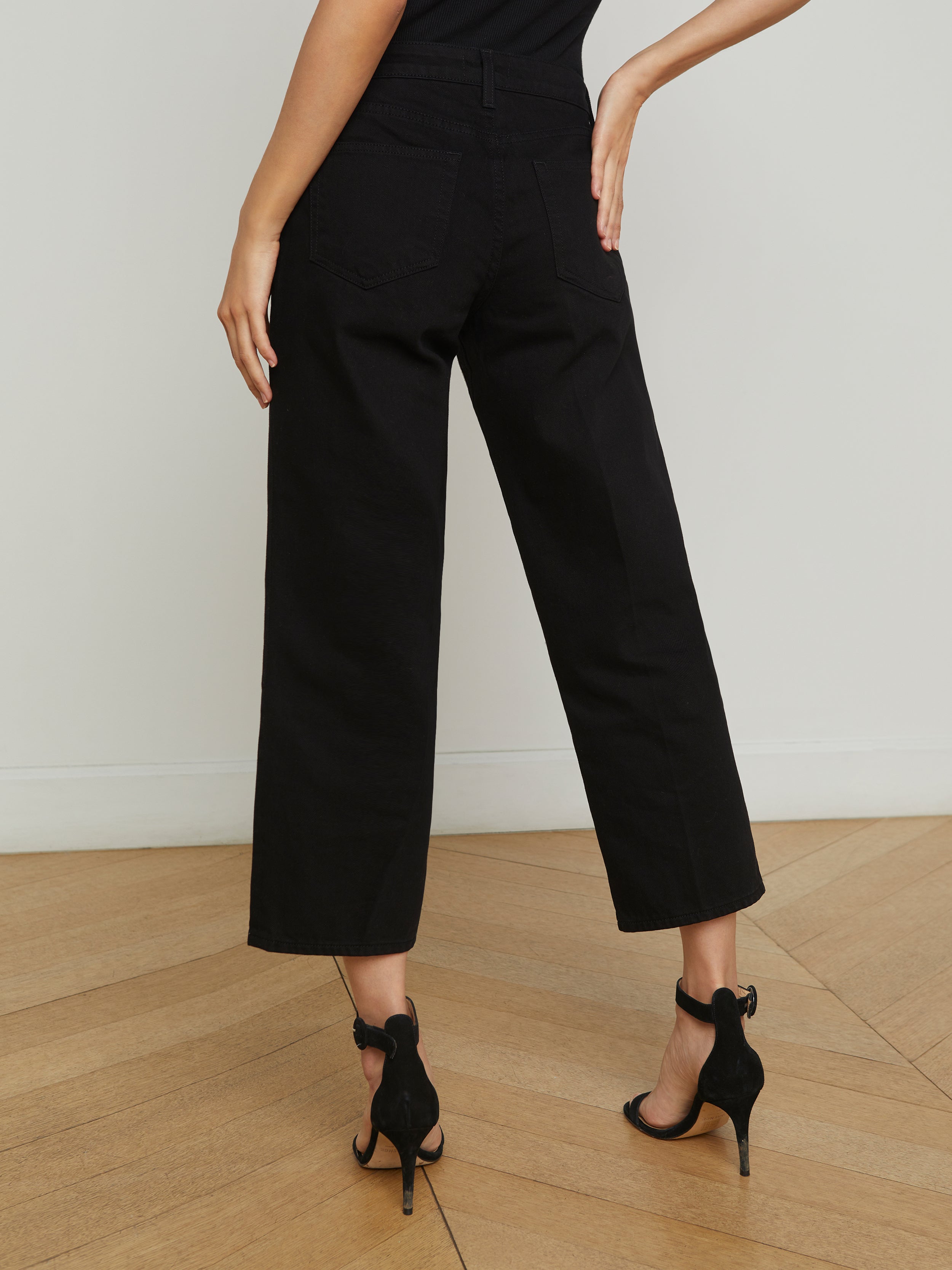 Blaine Cropped Stovepipe Jean jean L'AGENCE