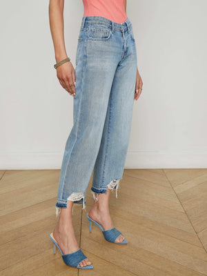 Blaine Cropped Stovepipe Jean jean L'AGENCE