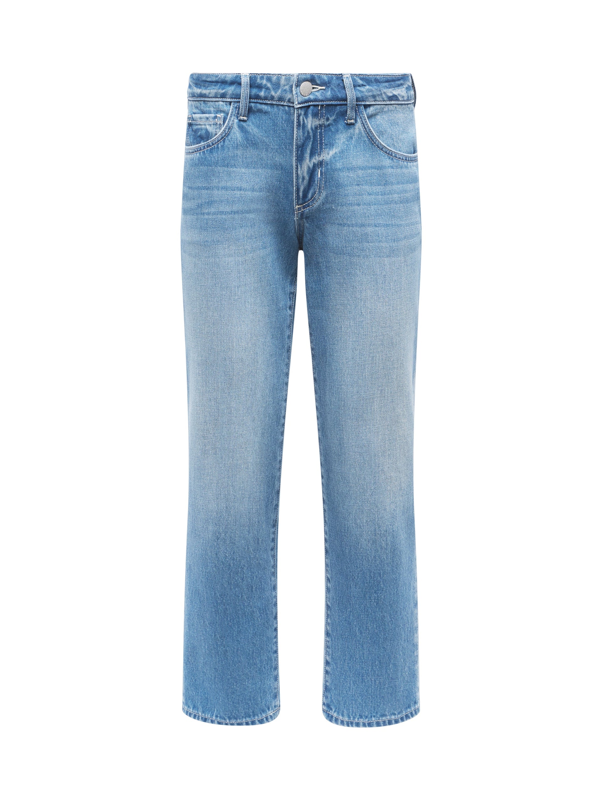 Blaine Cropped Stovepipe Jean jean L'AGENCE