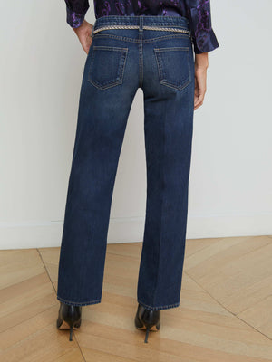 Tatum Low-Rise Stovepipe Jean jean L'AGENCE Sale