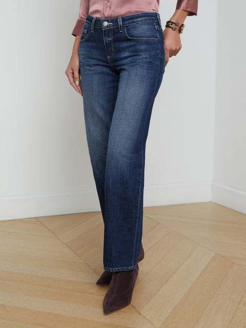 Tatum Low-Rise Stovepipe Jean jean L'AGENCE   