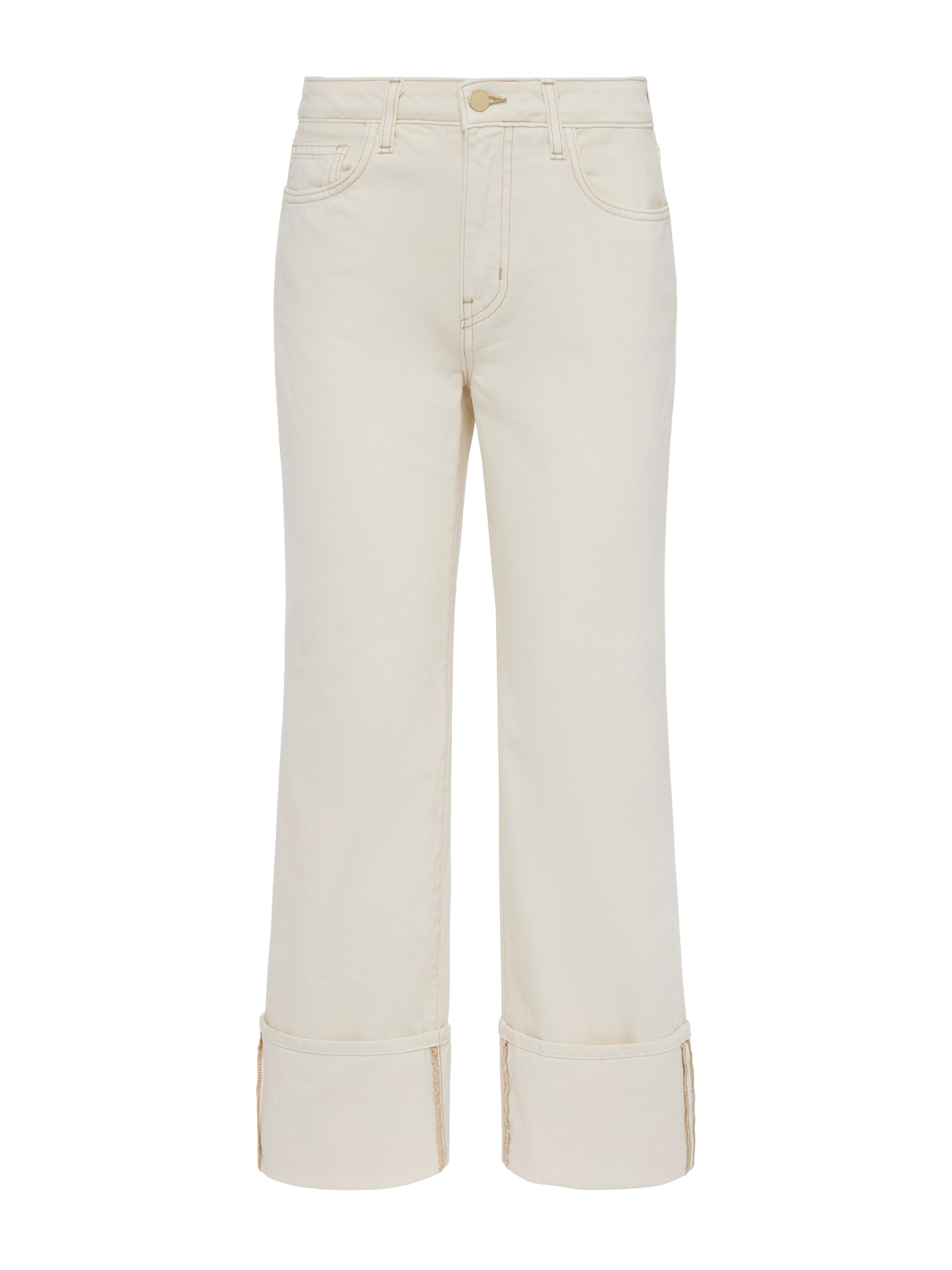 Leighton Cropped Cuffed Jean jean L'AGENCE