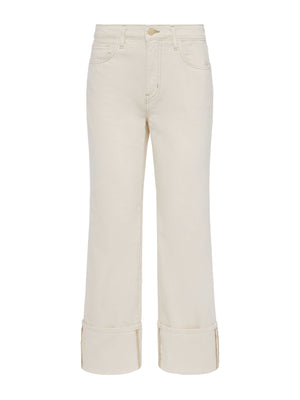 Leighton Cropped Cuffed Jean jean L'AGENCE