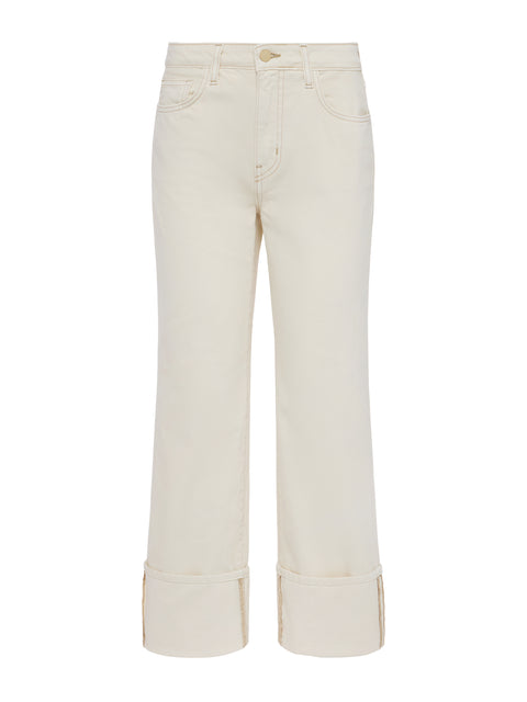 Leighton Cropped Cuffed Jean jean L'AGENCE