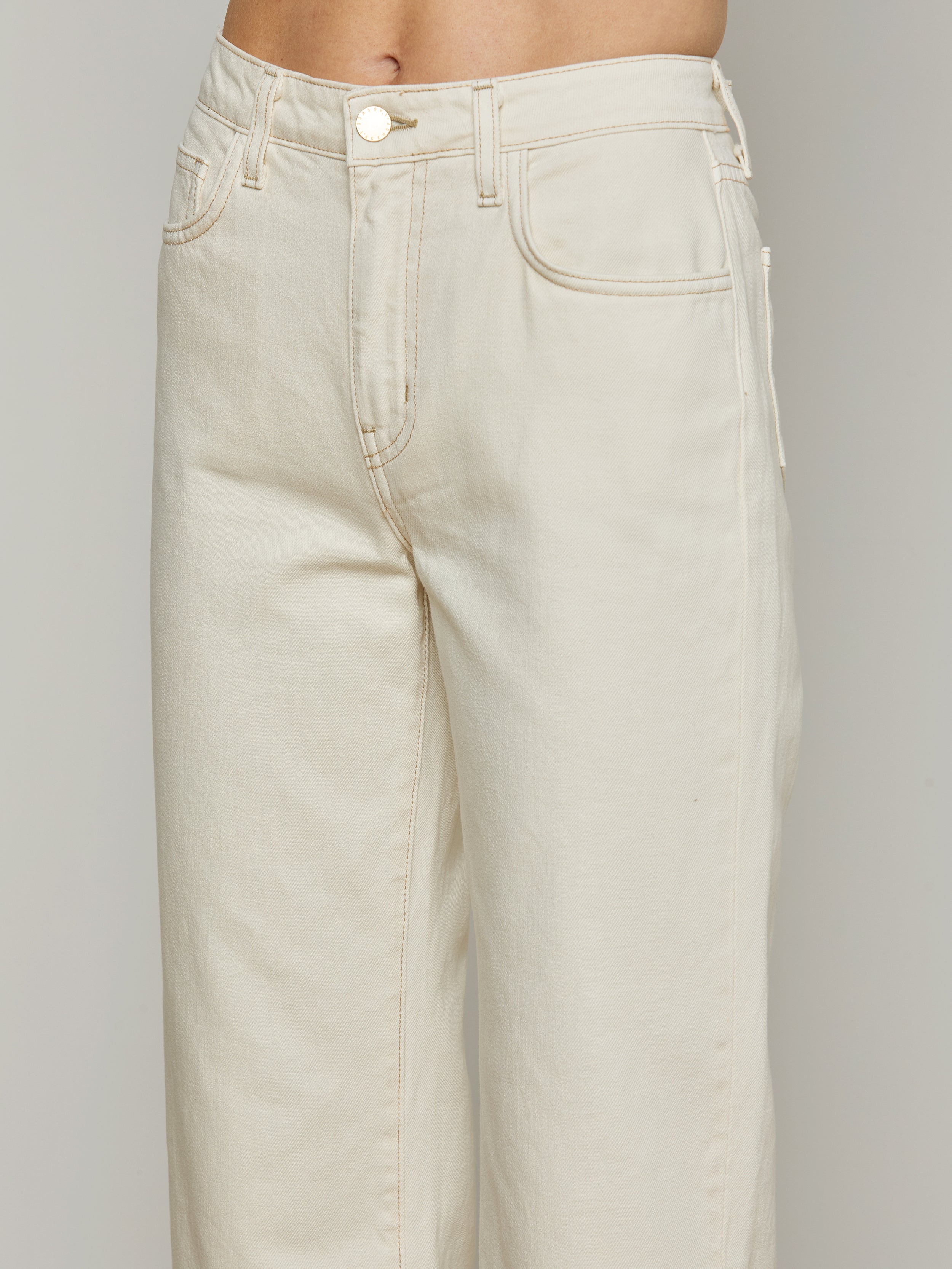 Leighton Cropped Cuffed Jean jean L'AGENCE