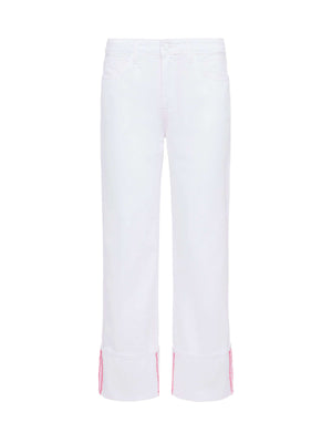 Leighton Cropped Cuffed Jean jean L'AGENCE