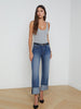 Leighton Cropped Cuffed Jean jean L'AGENCE Sale