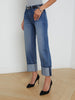 Leighton Cropped Cuffed Jean jean L'AGENCE Sale