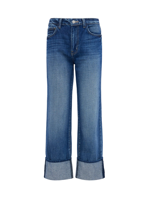 Leighton Cropped Cuffed Jean jean L'AGENCE Sale