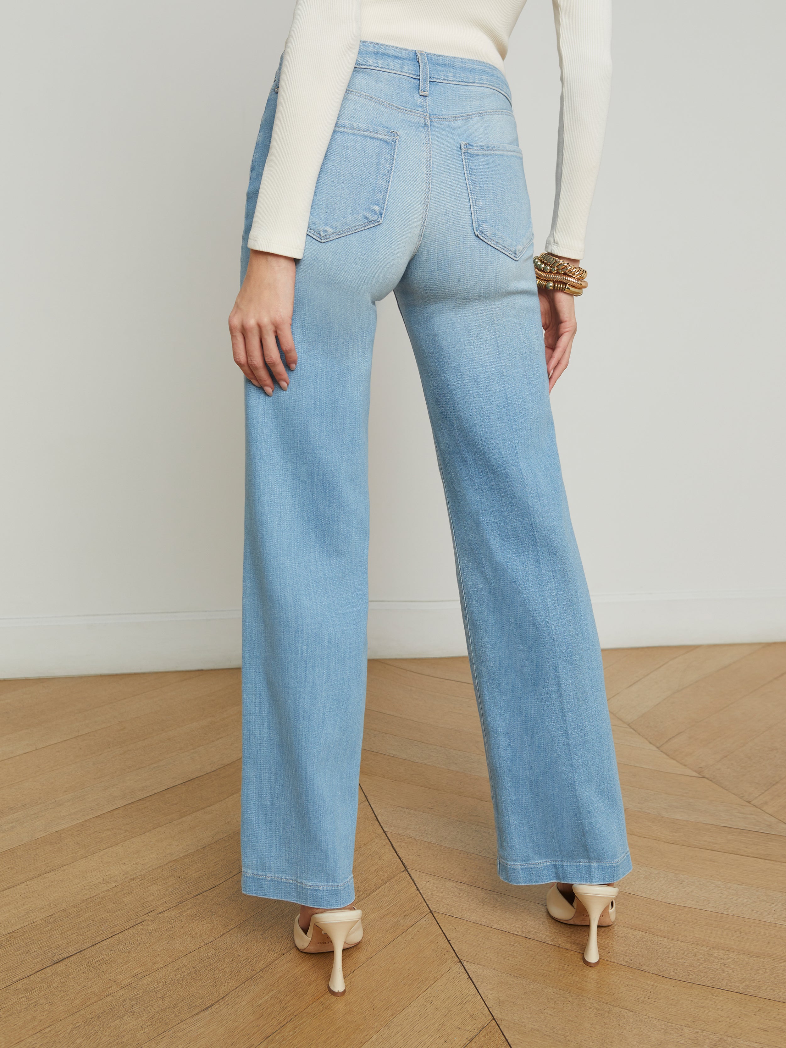 Joanne Low-Rise Wide-Leg Jean preorder L'AGENCE