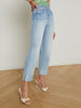 Maribel Cuffed Straight-Leg Jean jean L'AGENCE