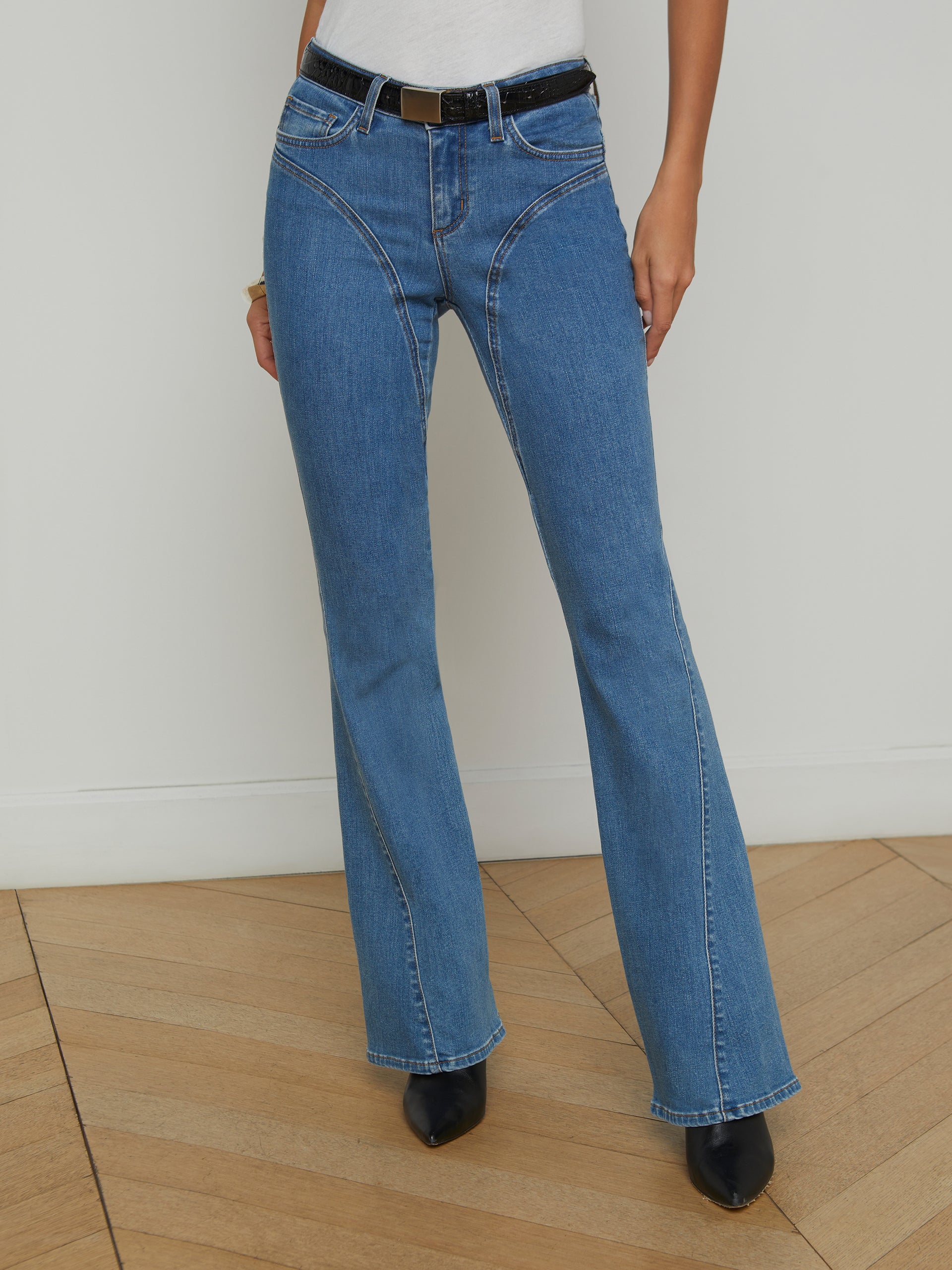 Deanna Seamed Flare Jean jean L'AGENCE