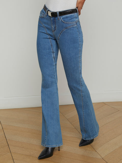 Deanna Seamed Flare Jean jean L'AGENCE