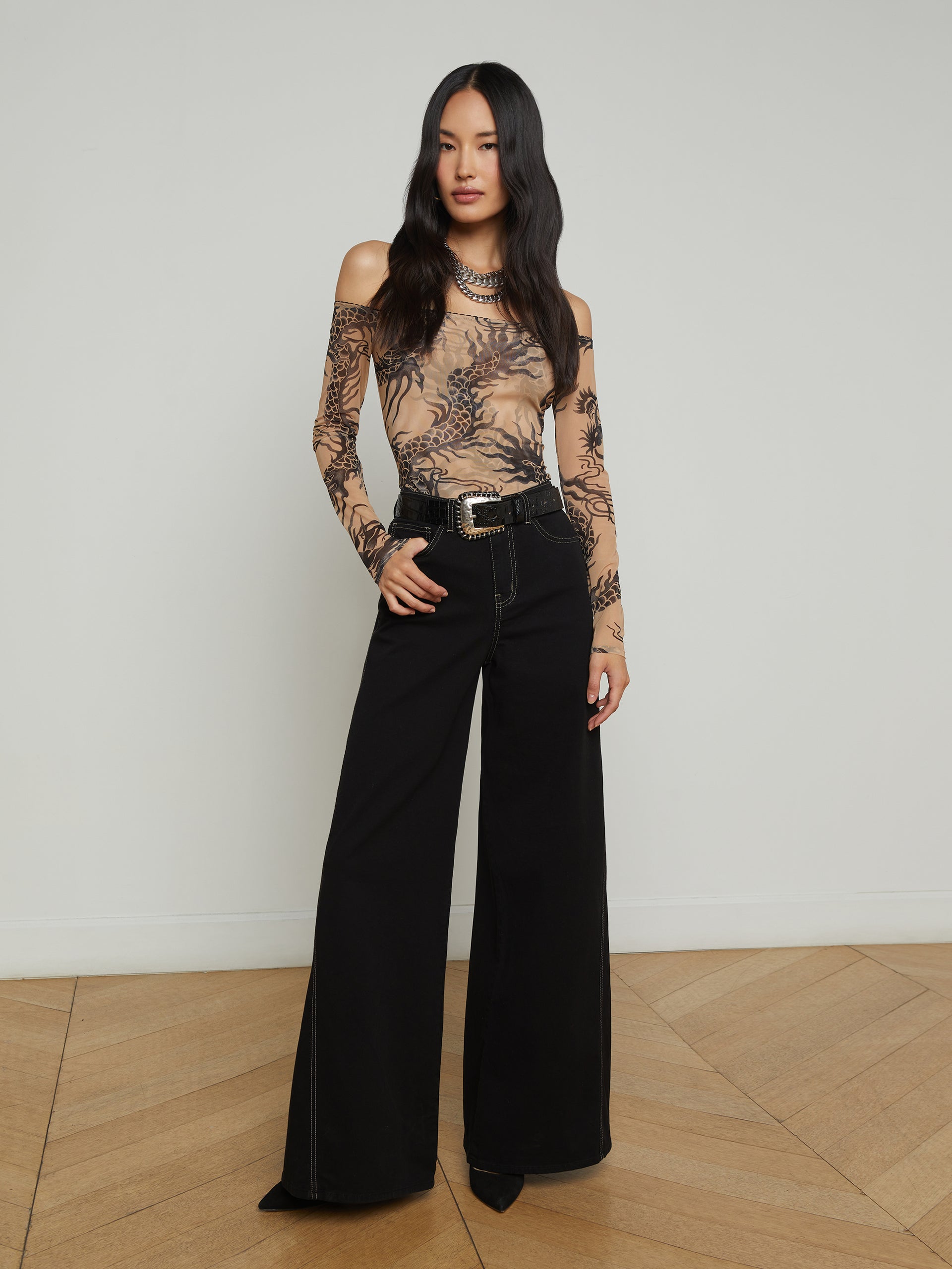 Beau Wide-Leg Jean jean L'AGENCE