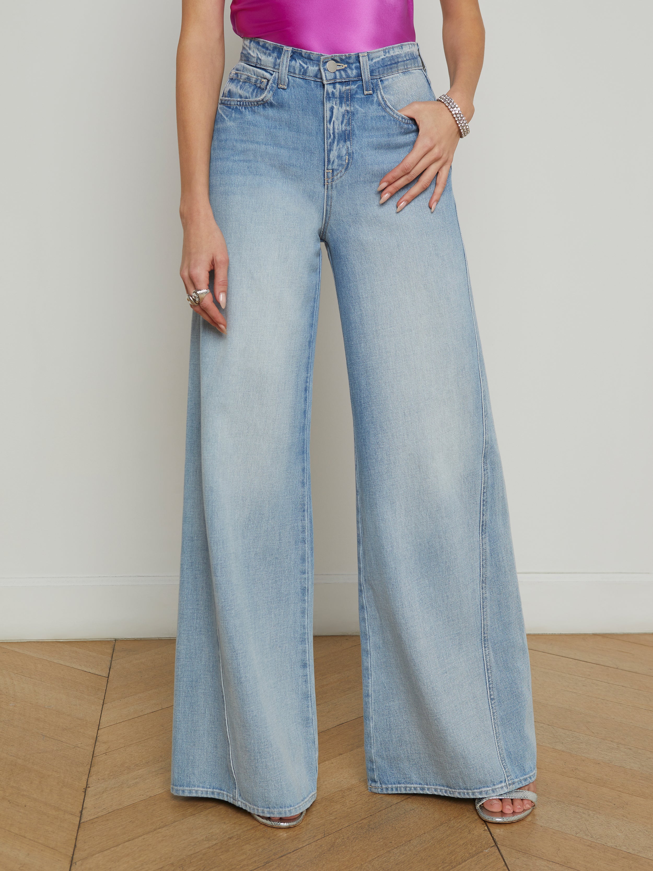 Beau Wide-Leg Jean jean L'AGENCE